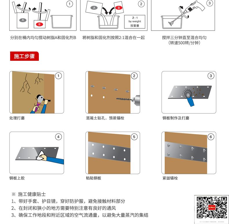 包钢汉阴粘钢加固施工过程